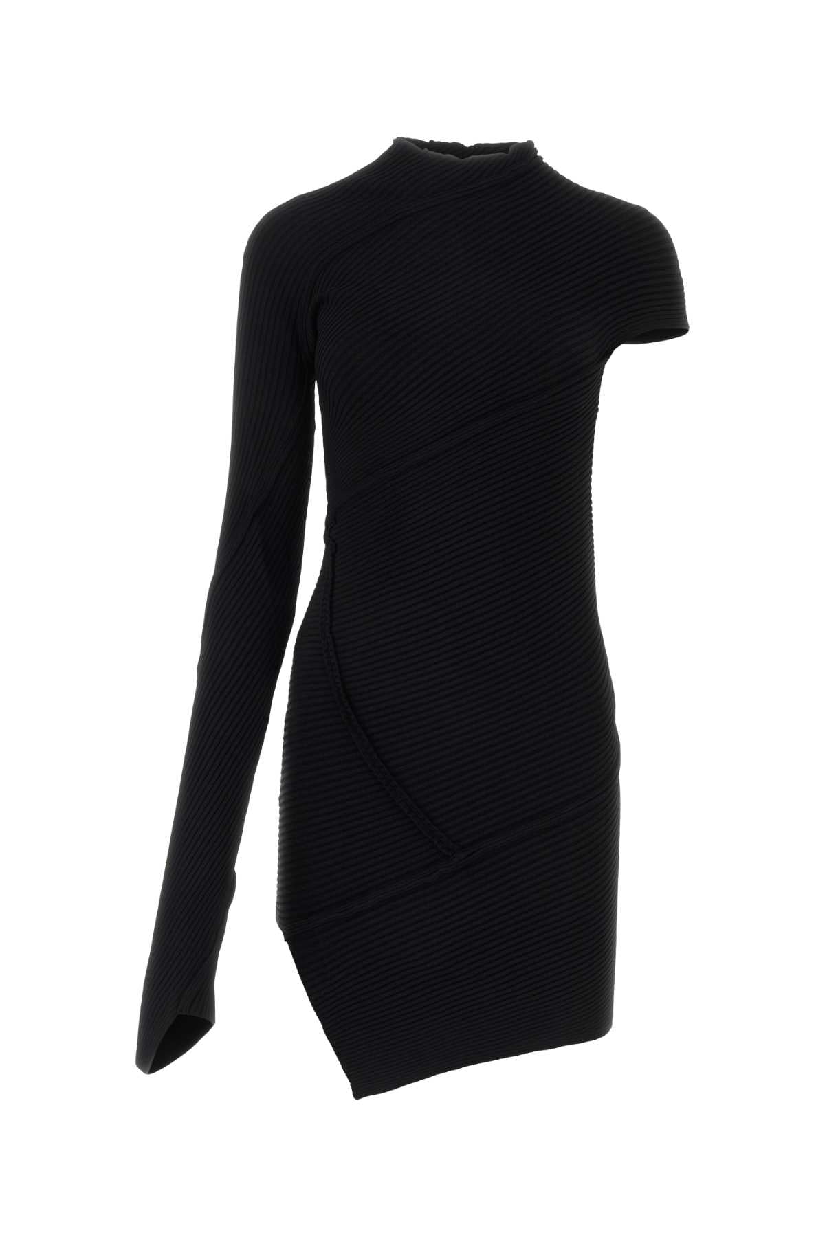 BALENCIAGA Chic Black Viscose Blend Dress for Women