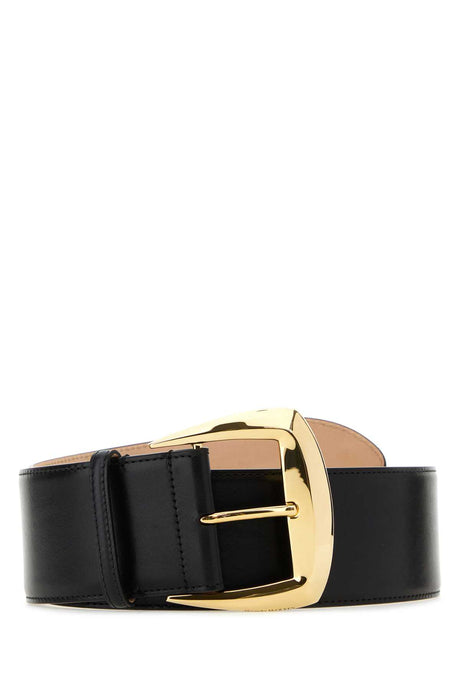 ALEXANDER MCQUEEN Elegantly Structured Leather Belt - 6.5 cm Height