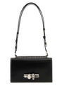 ALEXANDER MCQUEEN Mini Black Leather Skull Shoulder Handbag