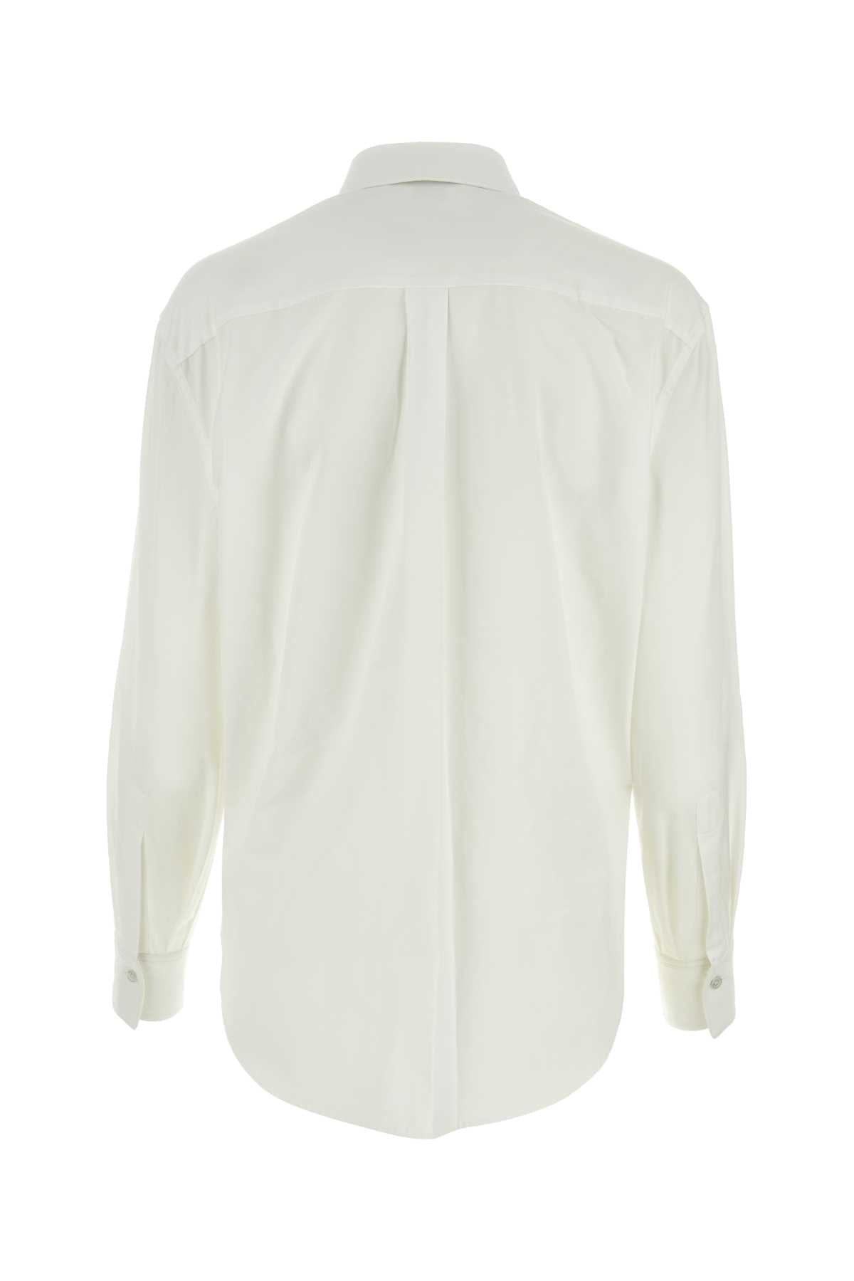 ALEXANDER MCQUEEN Classic White Poplin Shirt