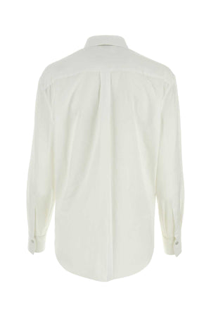 ALEXANDER MCQUEEN Classic White Poplin Shirt