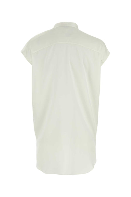 ALEXANDER MCQUEEN Elegant White Satin Blouse for Women