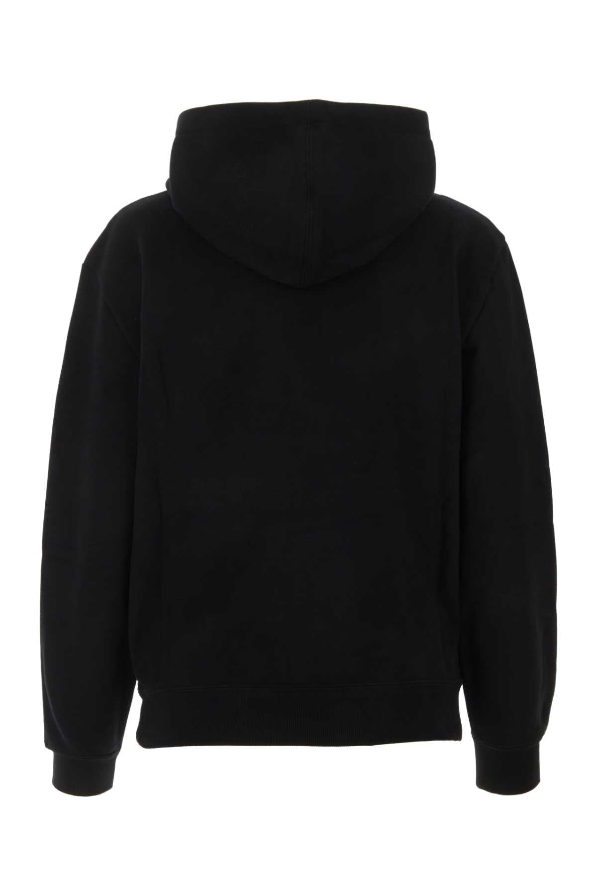 SAINT LAURENT Classic Black Cotton Sweatshirt for Women - Fall/Winter 2024