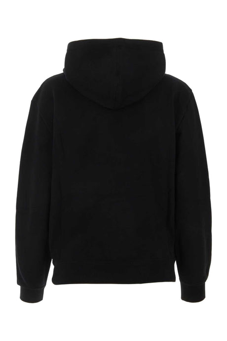 SAINT LAURENT Classic Black Cotton Sweatshirt for Women - Fall/Winter 2024