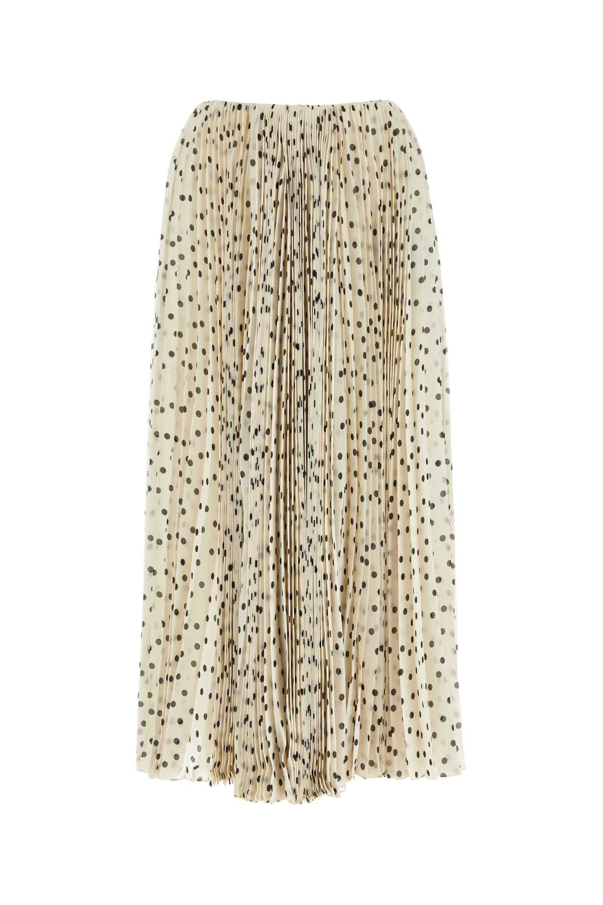 SAINT LAURENT Printed Georgette Mini Skirt