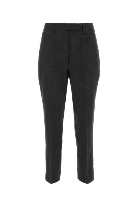 PRADA Graphite Wool Pants for Women