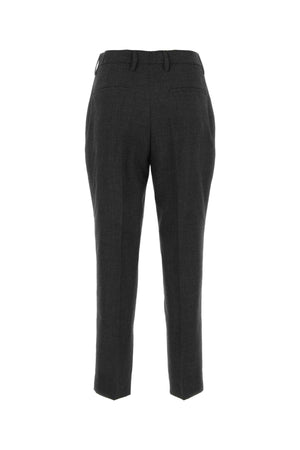 PRADA Graphite Wool Pants for Women