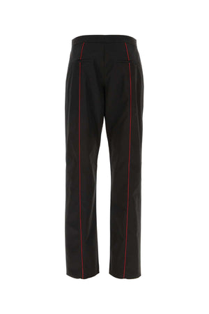 SALVATORE FERRAGAMO Sleek Black Polyester Blend Pants for Men