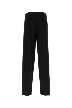 VERSACE Elegant Black Viscose Blend Pants for Men