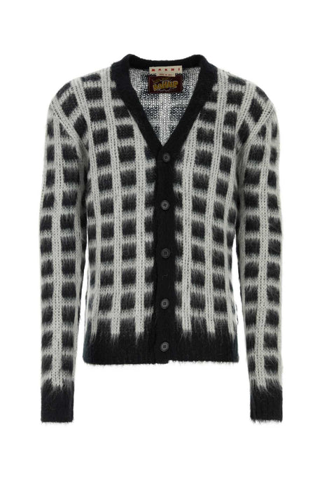 MARNI Embroidered Acetate Blend Cardigan for Men