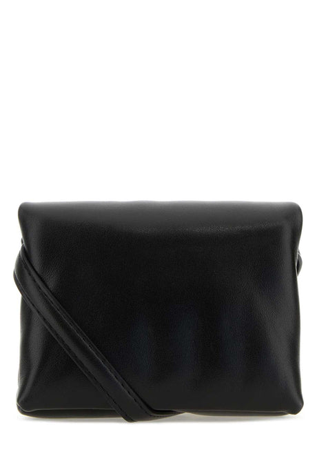 MARNI Stylish Black Leather Mini Clutch