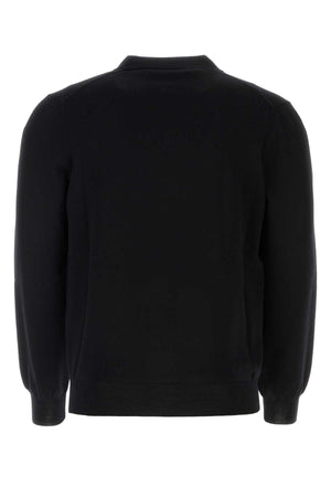 ALEXANDER MCQUEEN Classic Black Wool Cardigan for Men