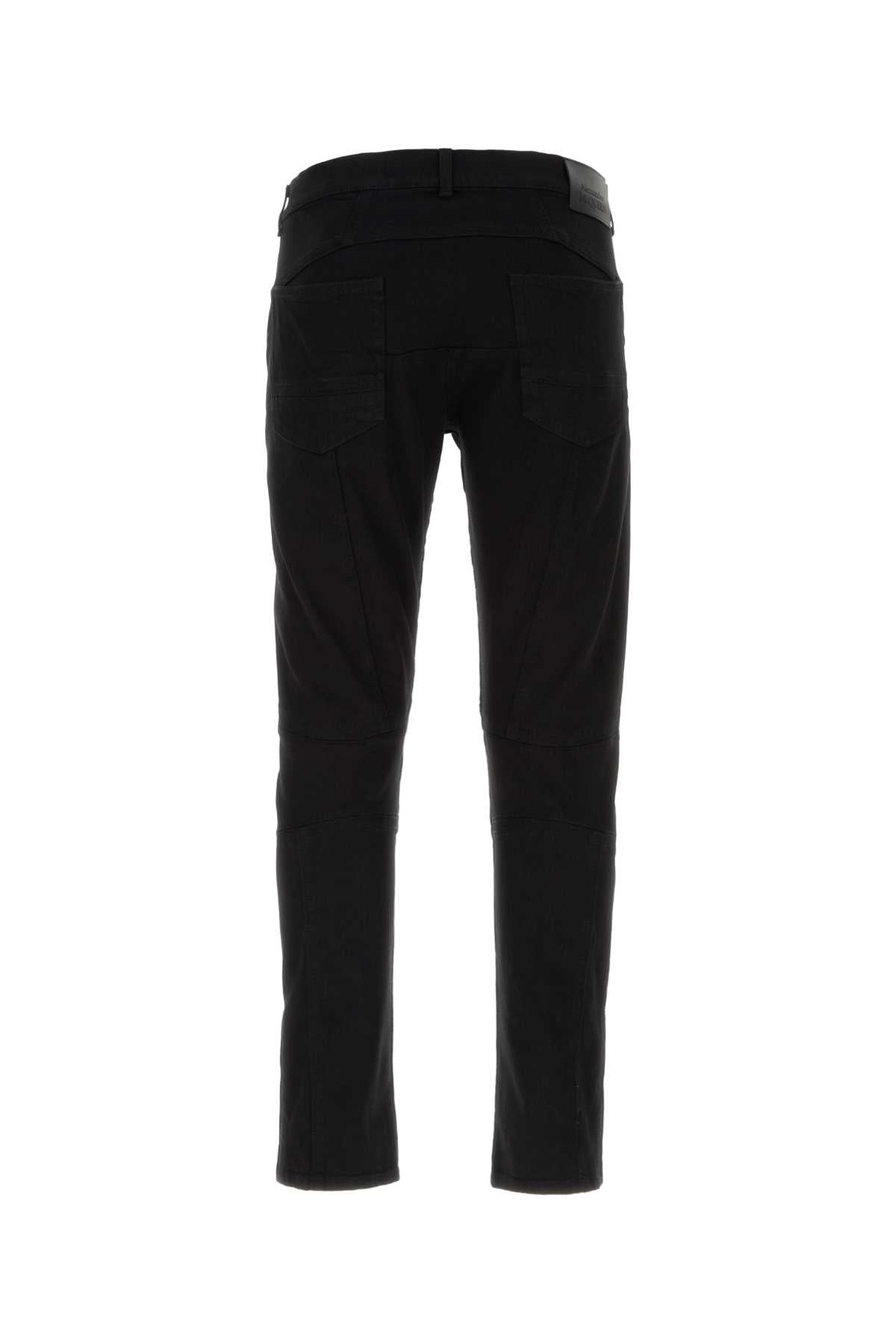 ALEXANDER MCQUEEN Black Stretch Denim Jeans for Men