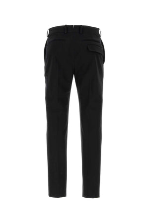 ALEXANDER MCQUEEN Men's Classic Black Cotton Pants - 23W Edition