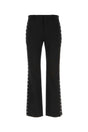 OFF WHITE Sleek Wool Trousers for Modern Men