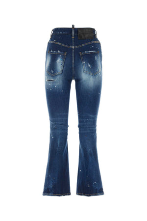 DSQUARED Stretch Denim Jeans for Women - Timeless Blue Fit