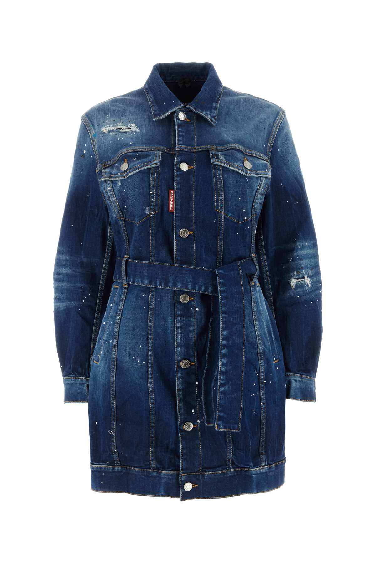 DSQUARED Women's Stretch Denim Mini Dress