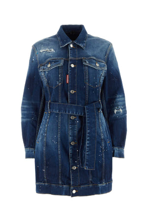 DSQUARED Women's Stretch Denim Mini Dress