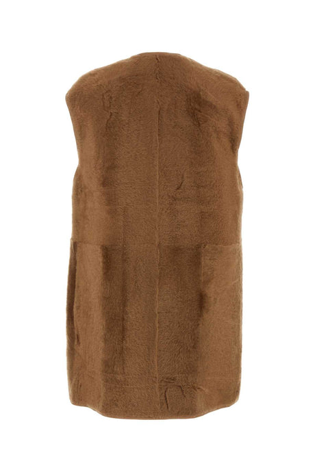 MAX MARA Sleeveless Shearling Jacket for Women