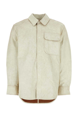 HELMUT LANG Sleek Leather Button-Up Shirt