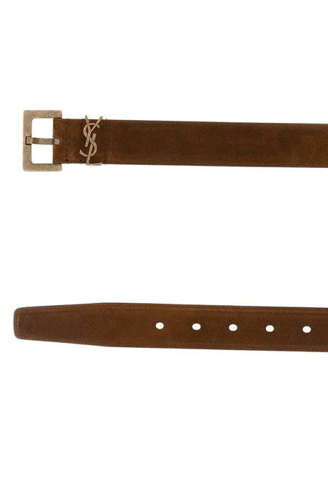 SAINT LAURENT Nubuck Casual Belt - 3cm Height