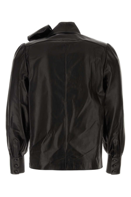 SAINT LAURENT Leather Shirt for Men, 23W Season