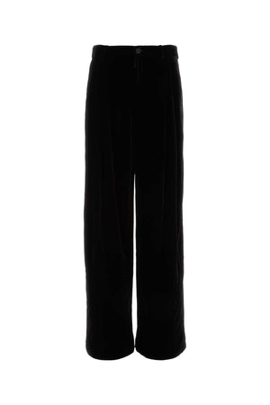 SAINT LAURENT Luxurious Velvet Pants for Men - Timeless Elegance