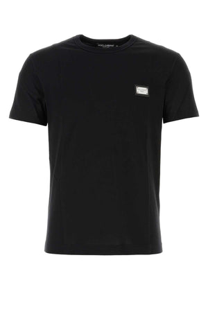 DOLCE & GABBANA Classic Black Cotton T-Shirt for Men