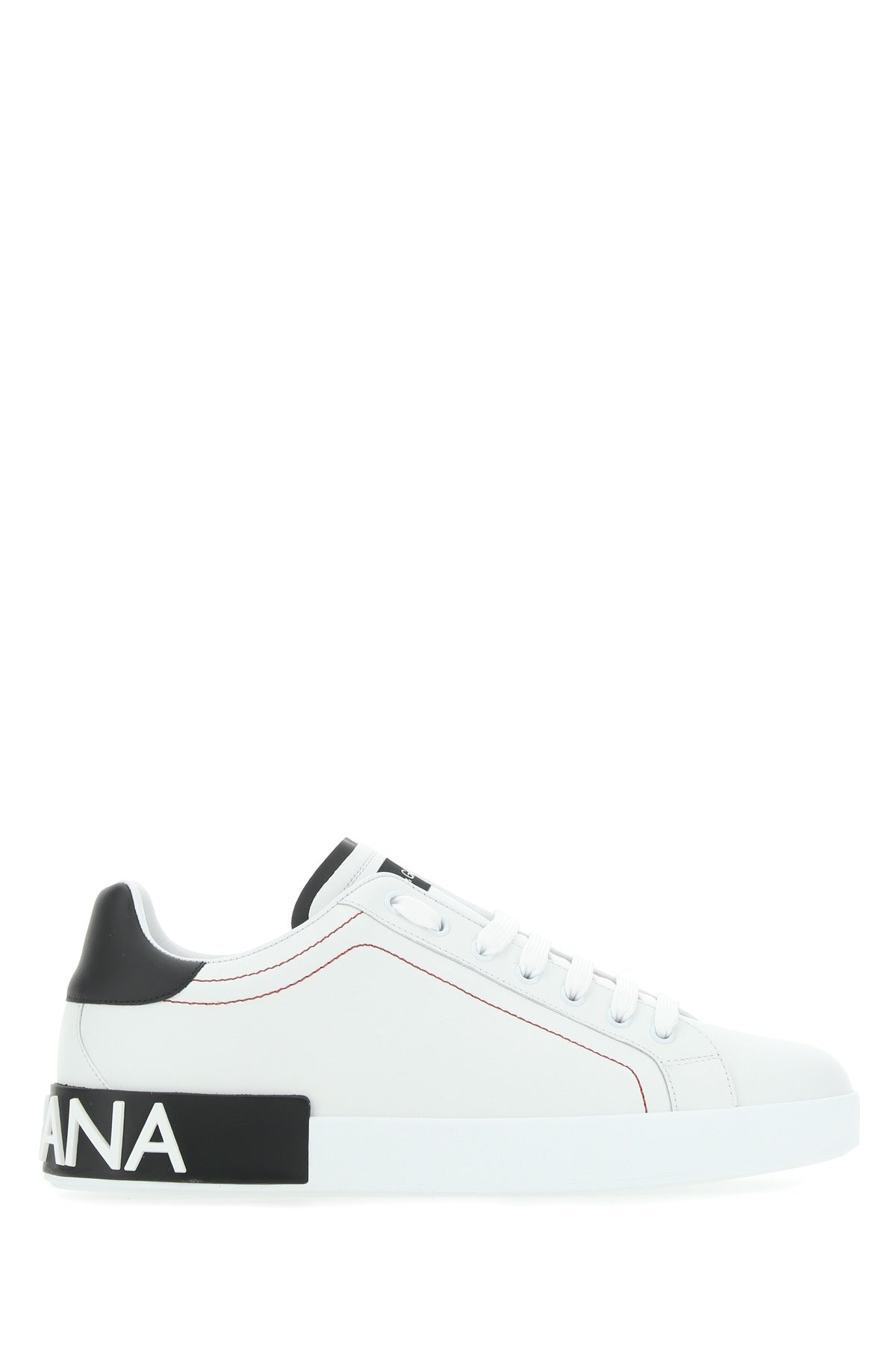 DOLCE & GABBANA Luxury White Nappa Leather Portofino Sneakers for Men