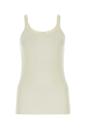 BOTTEGA VENETA Ivory Wool Tank Top for Women - A Seasonal Essential