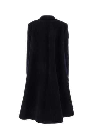 BOTTEGA VENETA Midnight Blue Wool Blend Cape Jacket for Women