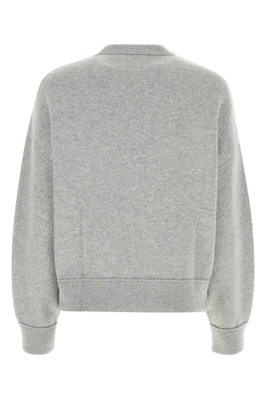 BOTTEGA VENETA Melange Grey Cashmere Blend Sweater for Women