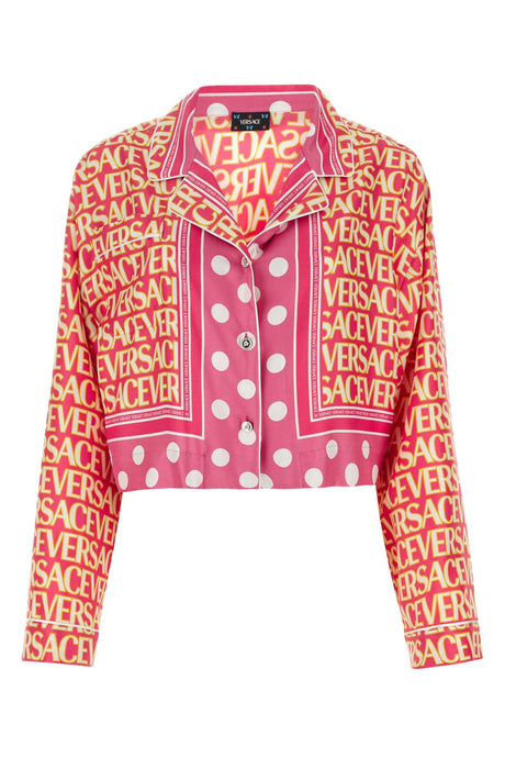 VERSACE Silk Printed Shirt for Women - 23W Collection