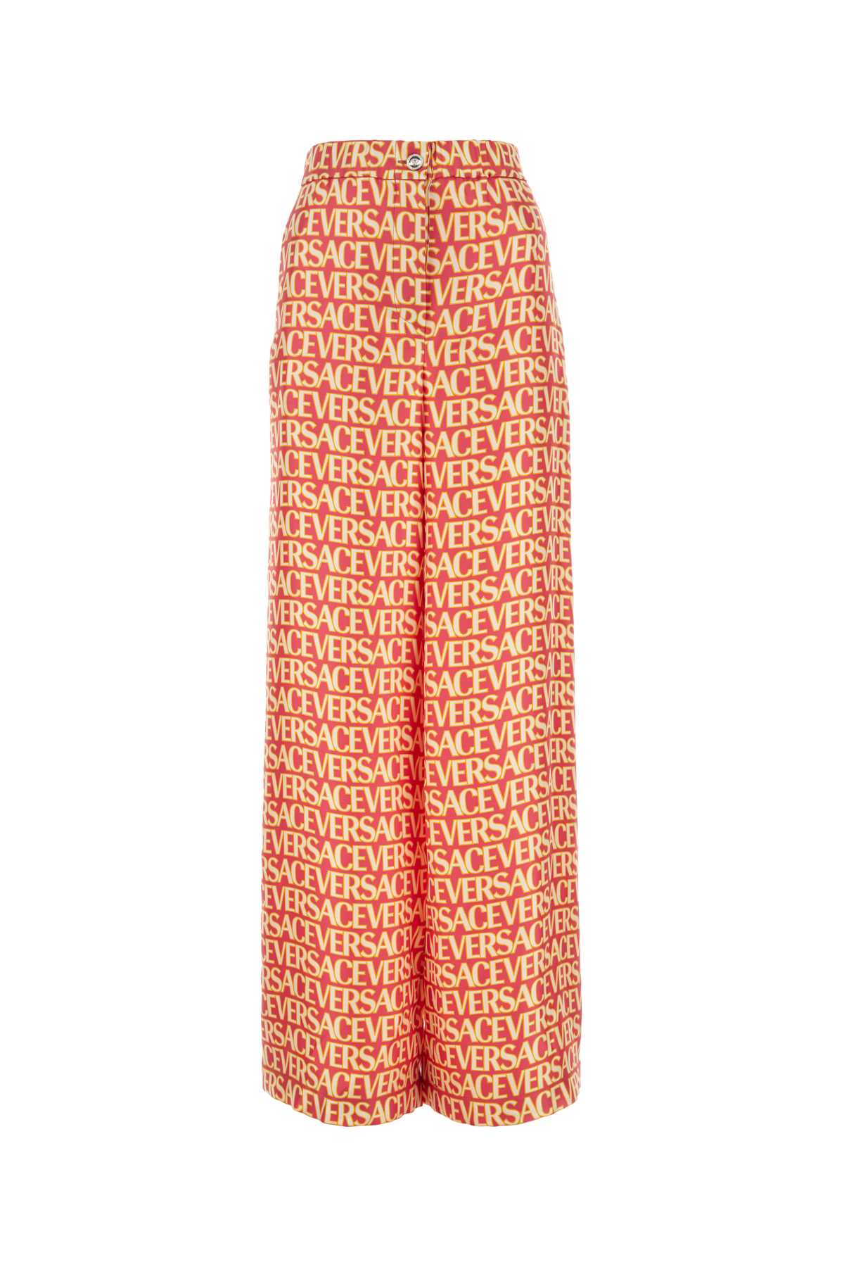 VERSACE Silk Printed Wide-Leg Pants for Women