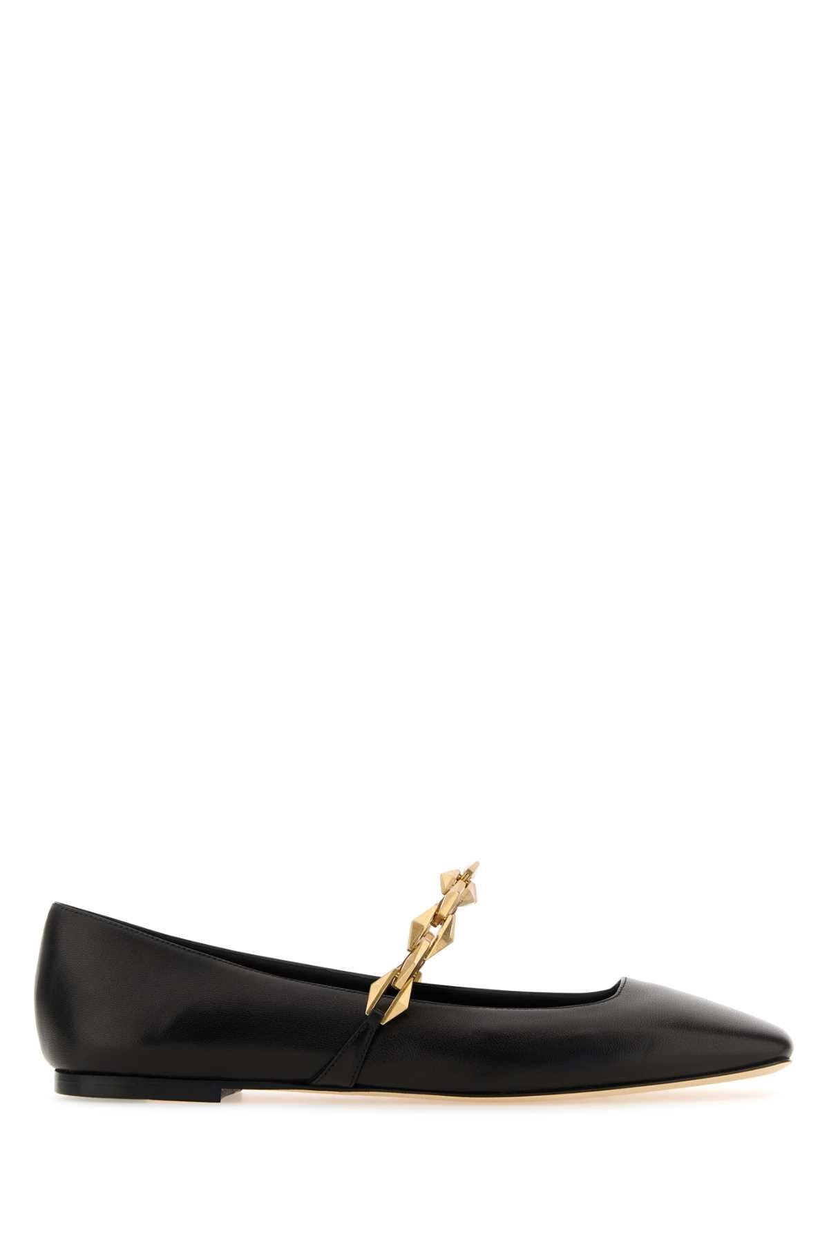 JIMMY CHOO Classic Nappa Leather Ballerinas