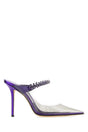 JIMMY CHOO Transparent PVC Bing 100 Flat Heels