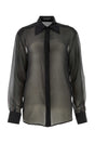 DOLCE & GABBANA Stretch Silk Long Sleeve Shirt