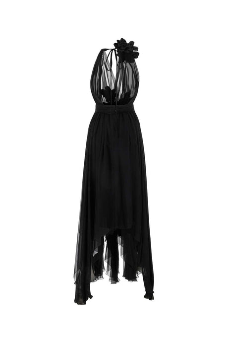 DOLCE & GABBANA Charming Black Chiffon Mini Dress for Women