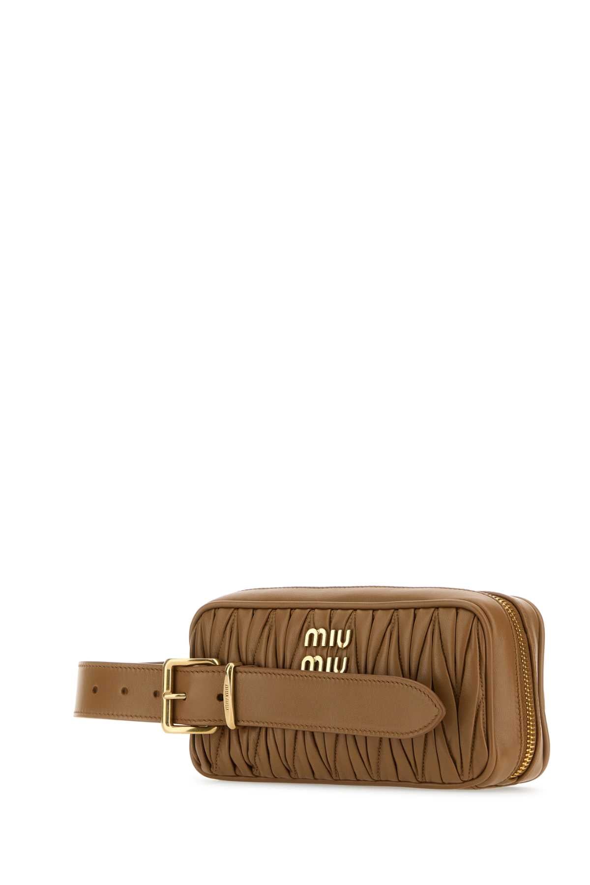 MIU MIU Mini Biscuit Leather Clutch