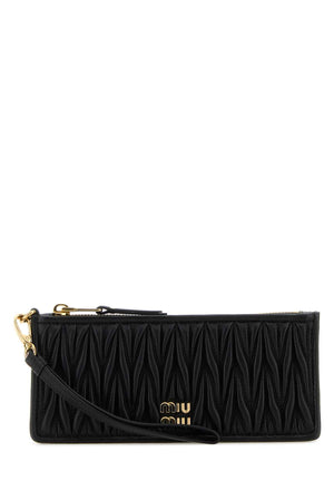 MIU MIU Mini Black Nappa Leather Clutch