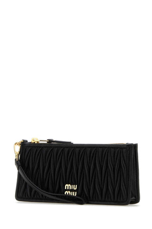 MIU MIU Mini Black Nappa Leather Clutch