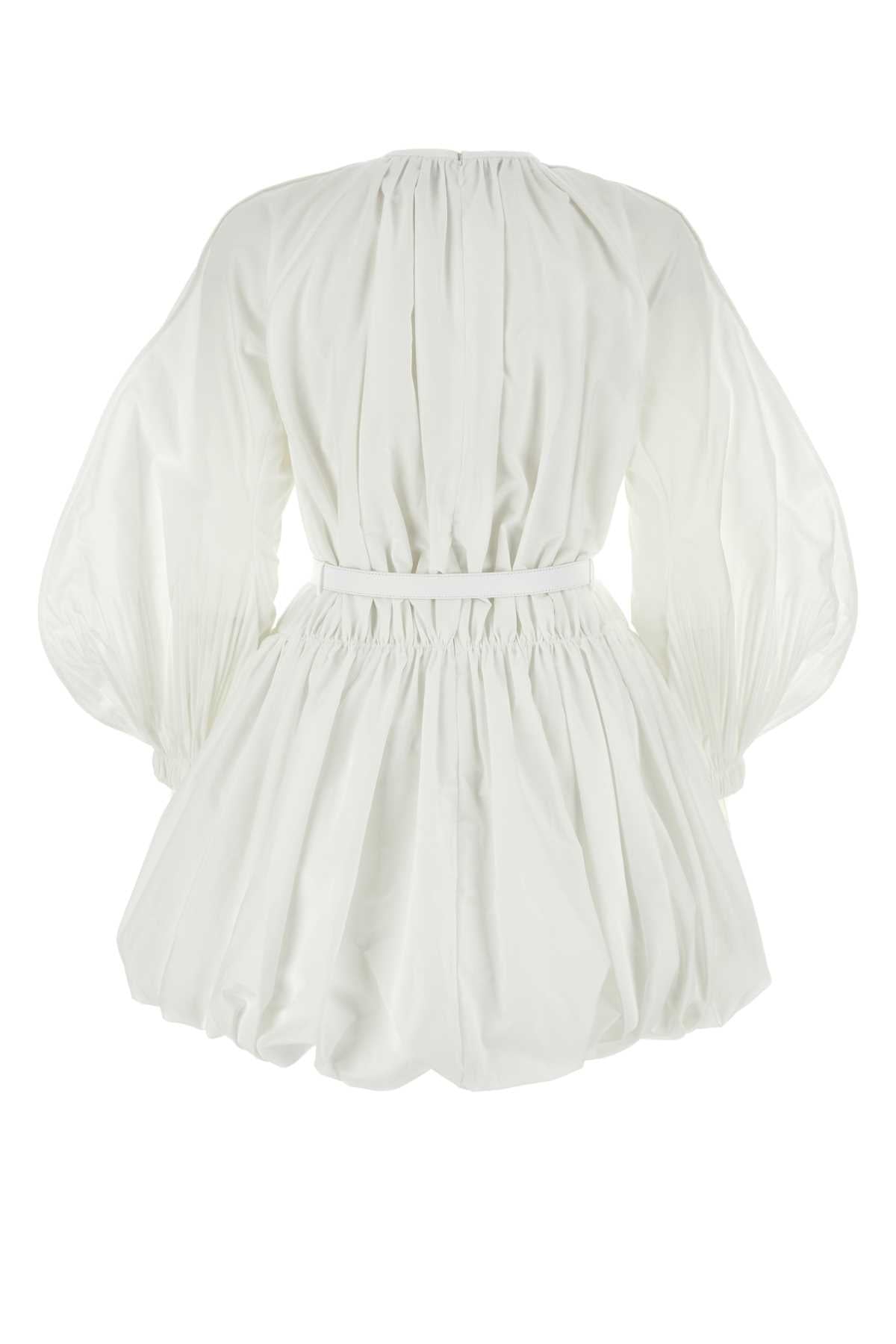 JIL SANDER Chic White Cotton Mini Dress for Women