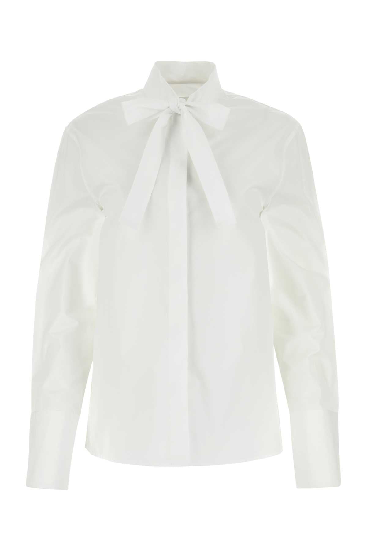 JIL SANDER Essential White Poplin Shirt for Women