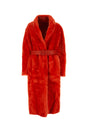 JIL SANDER Red Shearling Jacket for Women - 23W