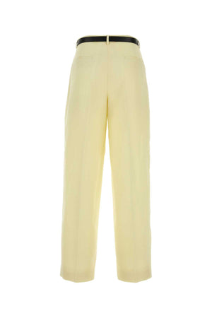 JIL SANDER Wide-Leg Pant in Soft Pastel Yellow