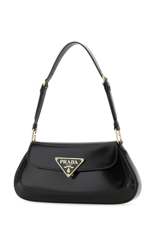 PRADA Chic Black Leather Shoulder Handbag - 30 cm