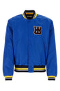 WALES BONNER Electric Blue Nylon Bomber Jacket