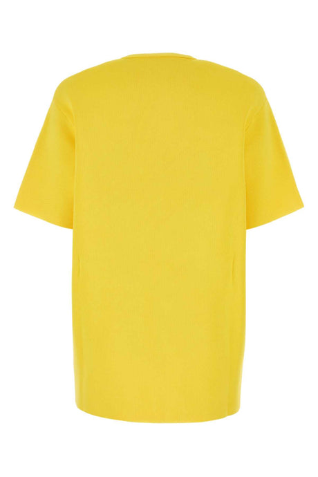 JIL SANDER Chic Yellow Viscose Blend T-Shirt