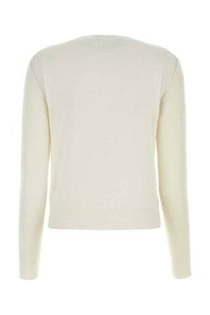 FENDI Ivory Stretch Cashmere Blend Sweater