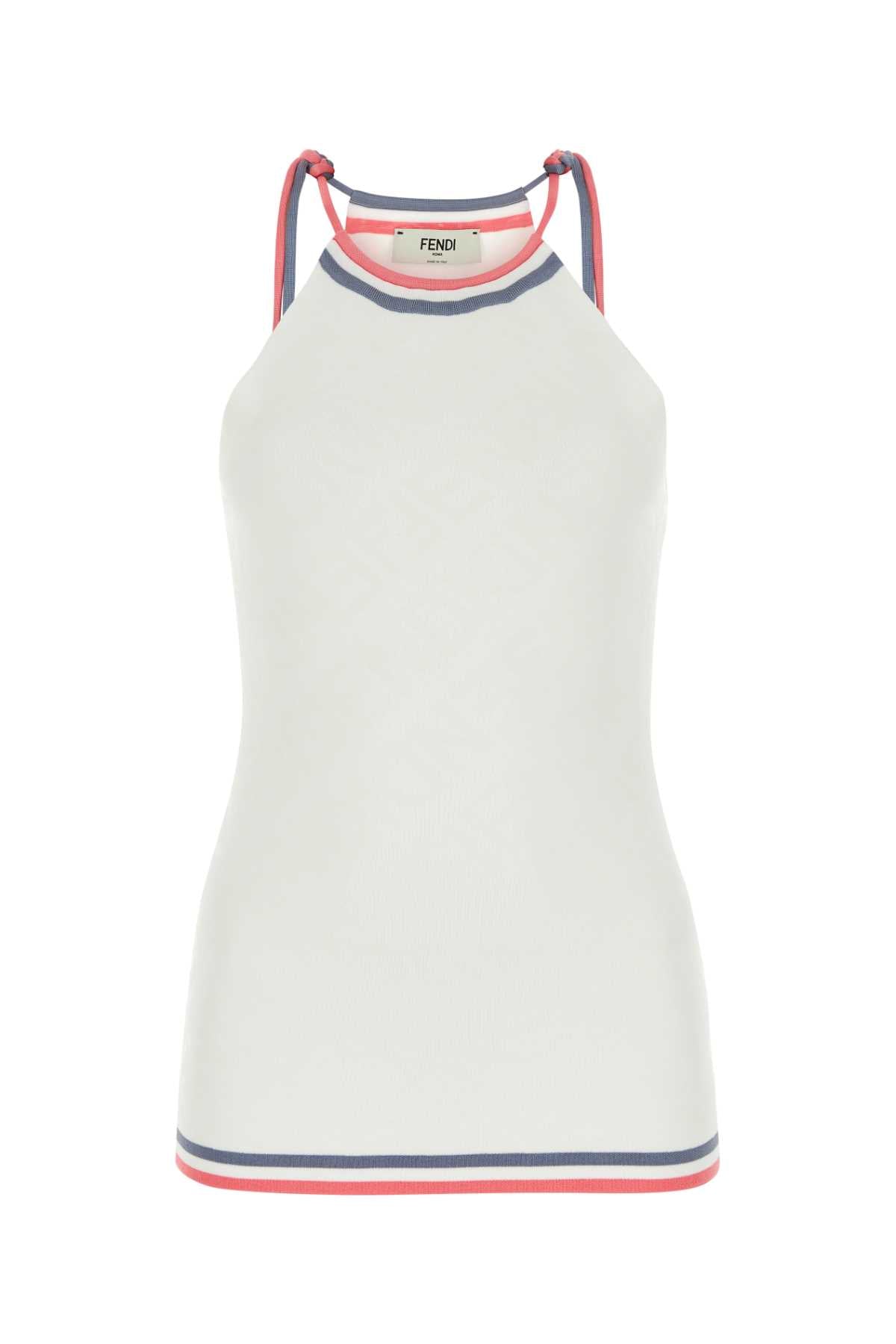 FENDI Ivory Viscose Blend Women’s Top